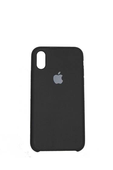 Siyah Apple İphone X İçi Süet Lansman Kılıf