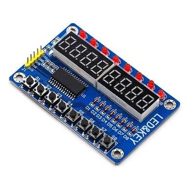 TM1638 Modülü Anahtar Ekran AVR Arduino 8-Bit Dijital LED Karti