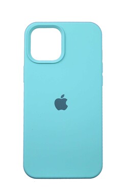  - Turkuaz Apple İphone 12 Pro Max İçi Süet Lansman Kılıf